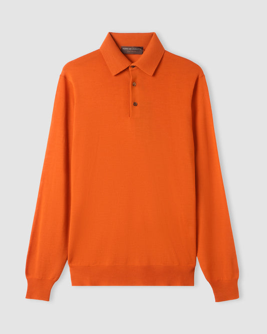 Polo manica lunga Arancione | Filippo De Laurentiis