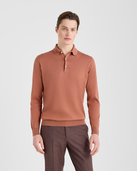 Long sleeve polo sweater |144950|