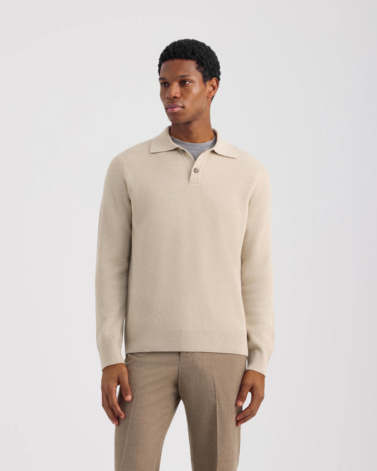 Polo manica lunga Ecru | Filippo De Laurentiis