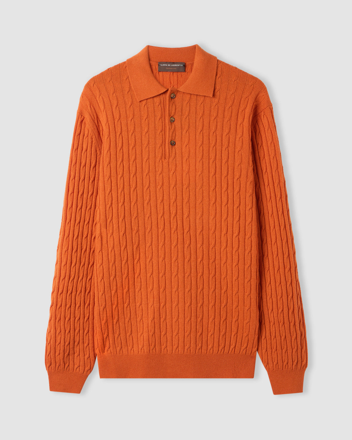 Polo manica lunga Arancione | Filippo De Laurentiis