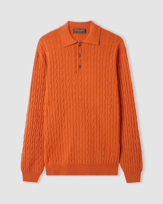 Polo manica lunga Arancione | Filippo De Laurentiis