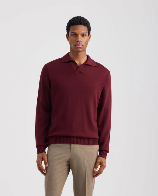 Polo skipper manica lunga Rosso | Filippo De Laurentiis