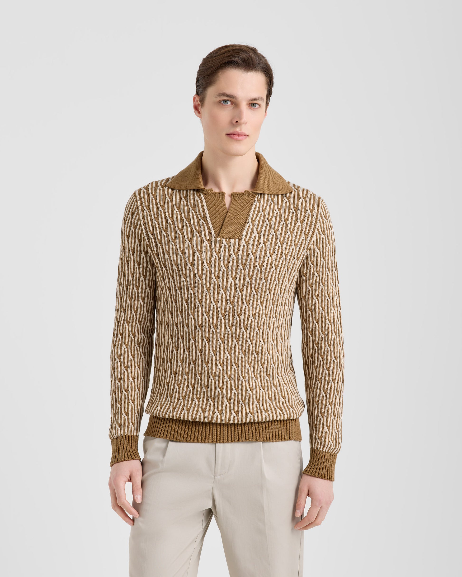 Polo skipper Cammello - beige | Filippo De Laurentiis