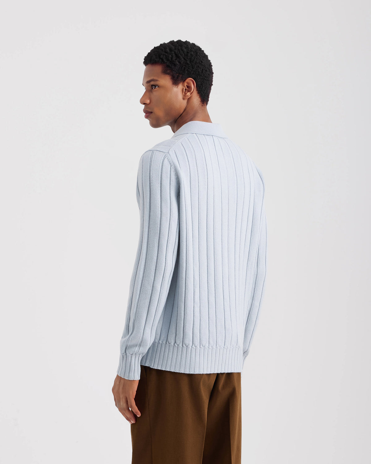 Polo skipper manica lunga Grigio Chiaro | Filippo De Laurentiis