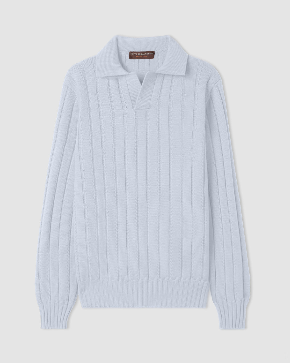 Polo skipper manica lunga Grigio Chiaro | Filippo De Laurentiis