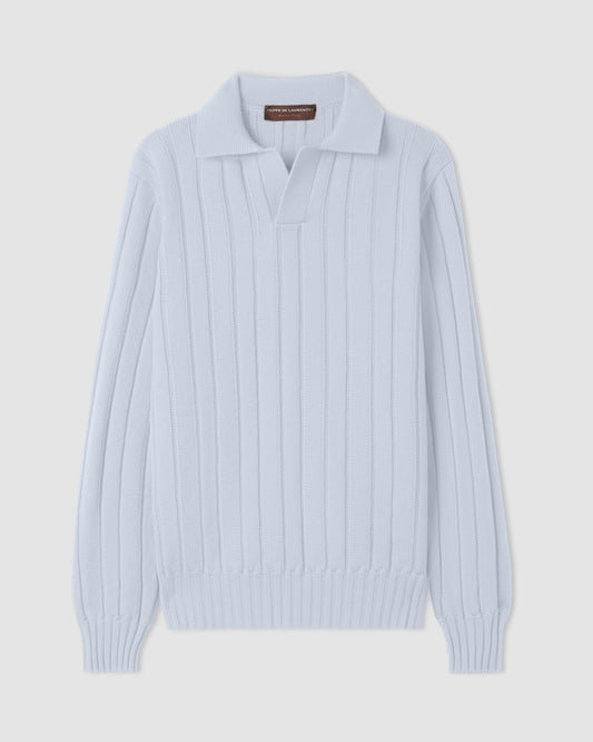 Polo skipper manica lunga Grigio Chiaro | Filippo De Laurentiis