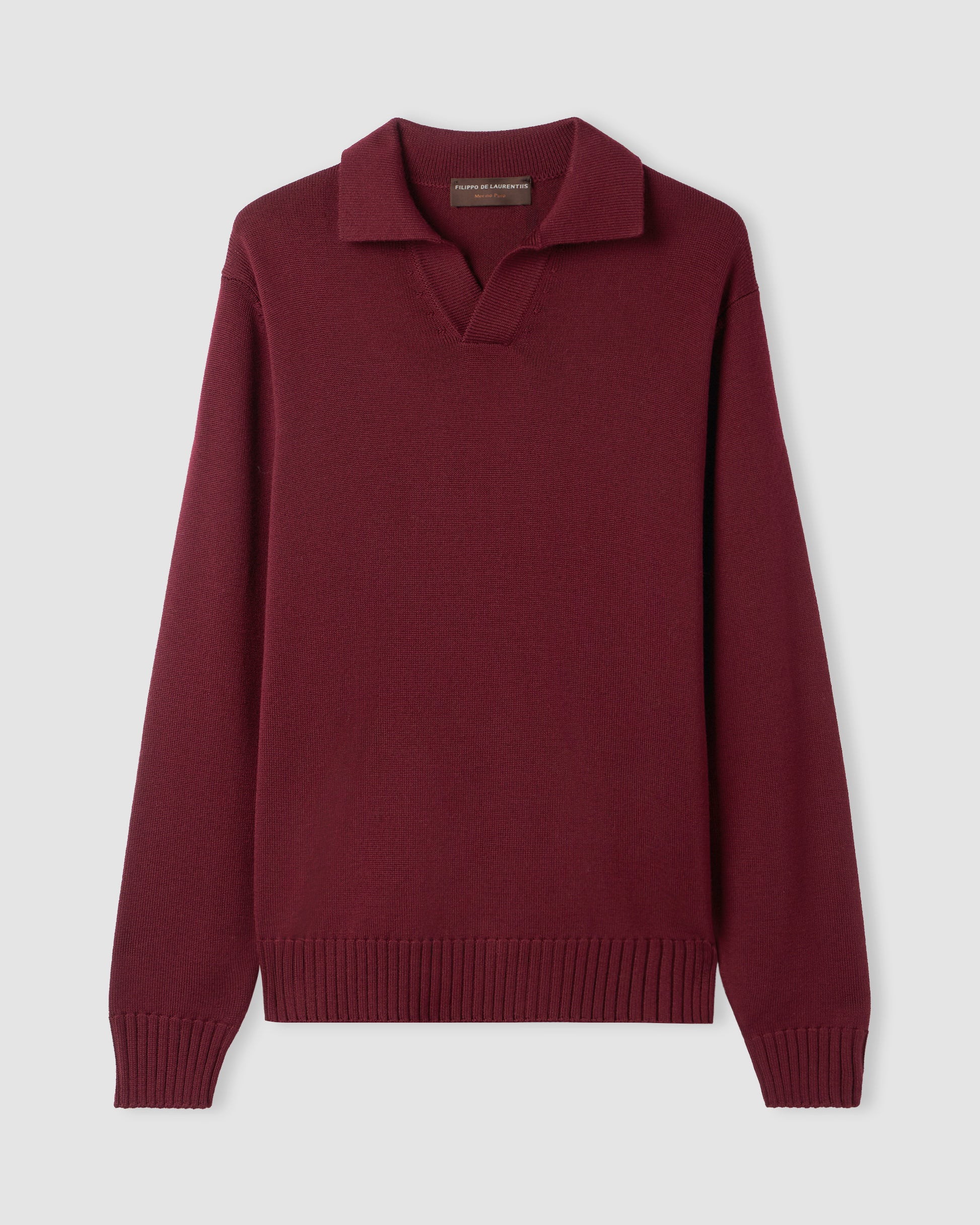 Polo skipper manica lunga Rosso | Filippo De Laurentiis