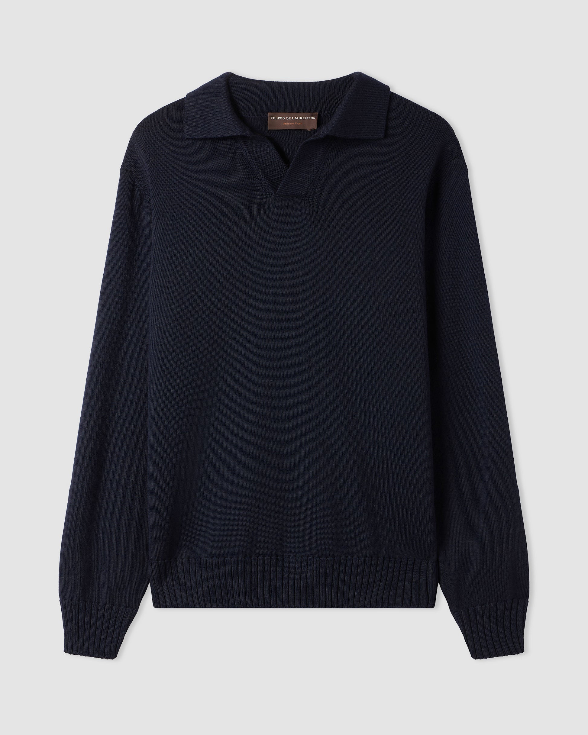 Polo skipper manica lunga Blu Navy | Filippo De Laurentiis