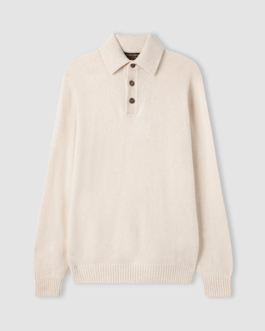 Polo manica lunga Ecru | Filippo De Laurentiis