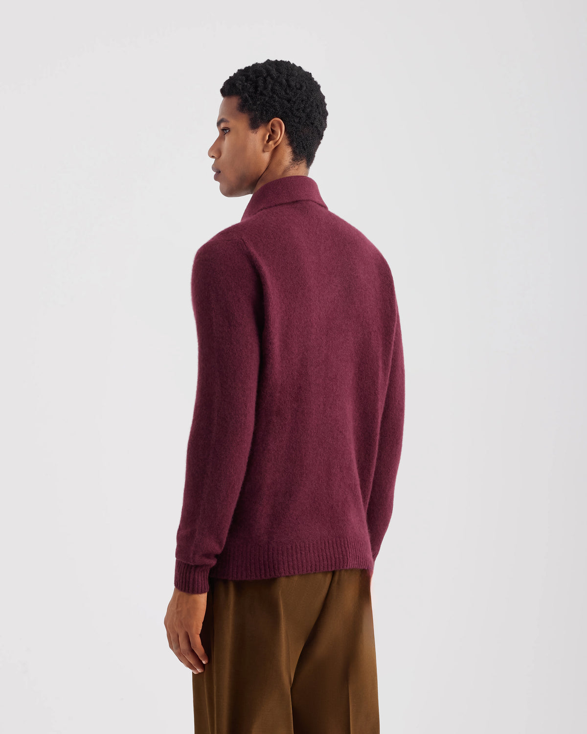 Long sleeve polo shirt BORDEAUX | Filippo De Laurentiis