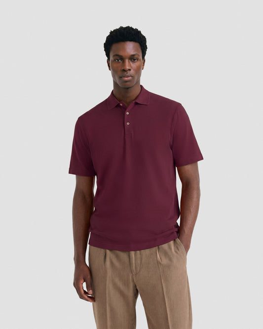 Polo manica corta bordeaux | Filippo De Laurentiis