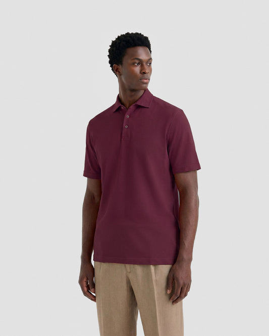 Polo manica corta bordeaux | Filippo De Laurentiis