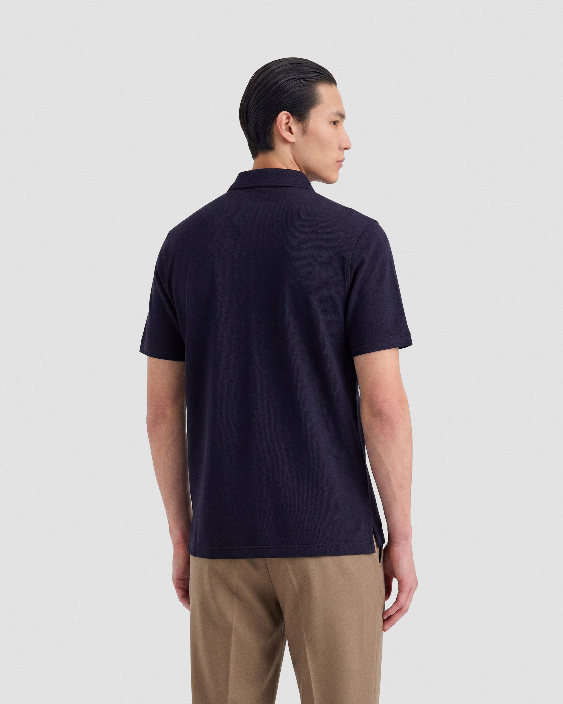Short sleeve polo sweater NAVY BLUE | Filippo De Laurentiis