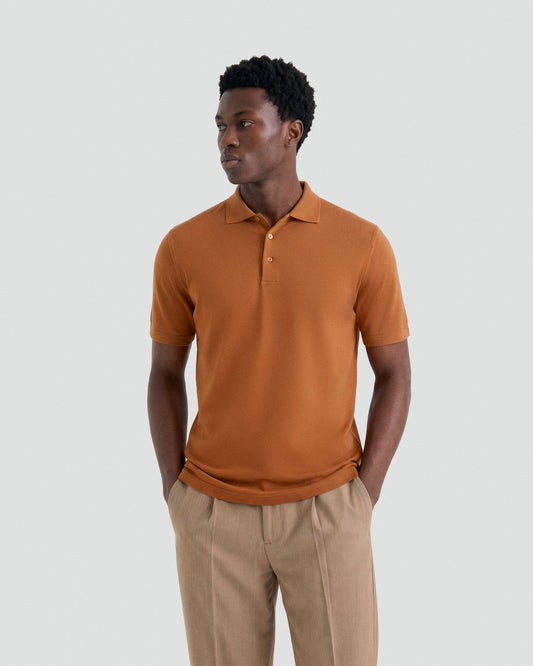 Polo manica corta Cognac | Filippo De Laurentiis