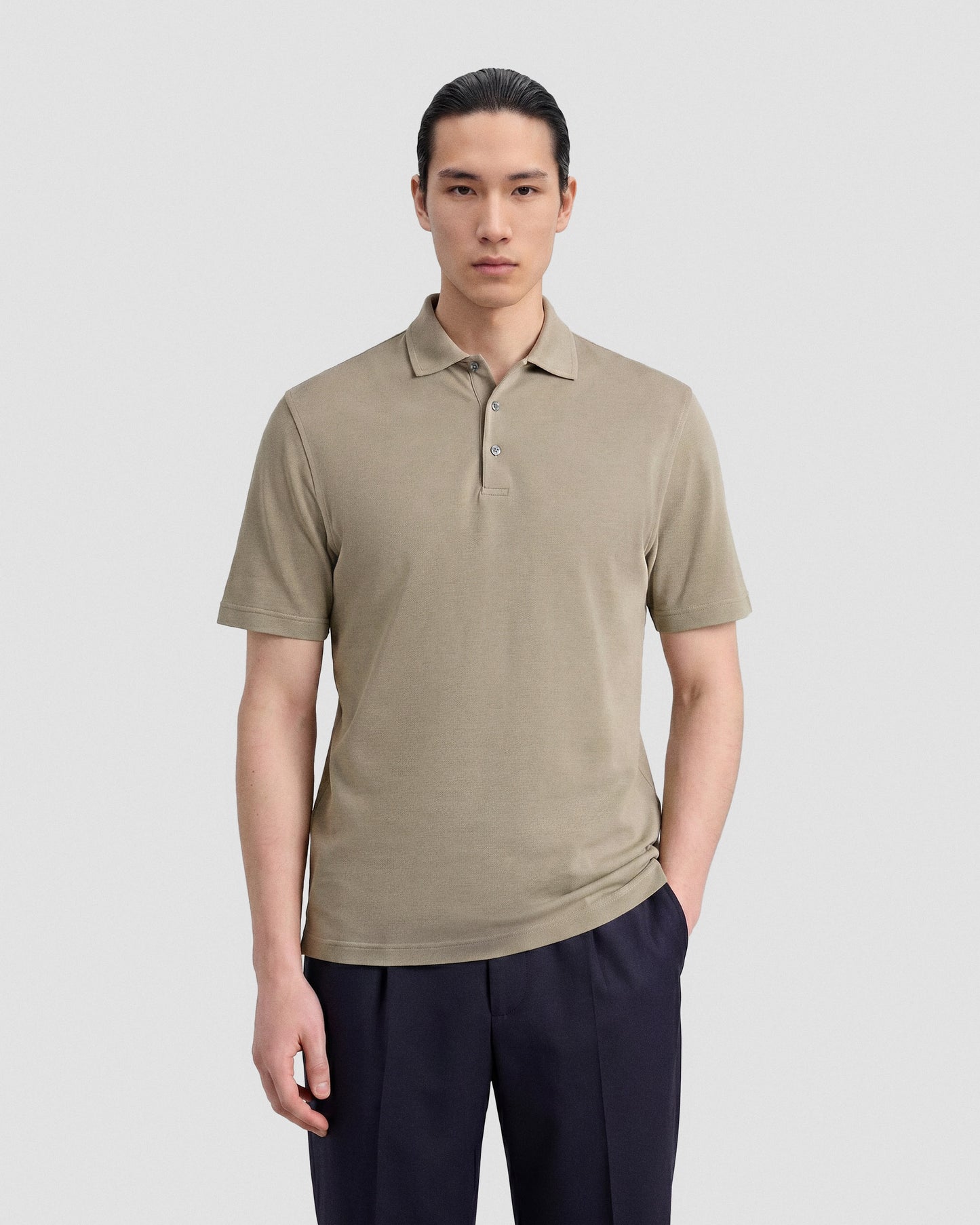 Short sleeve polo sweater |409087|