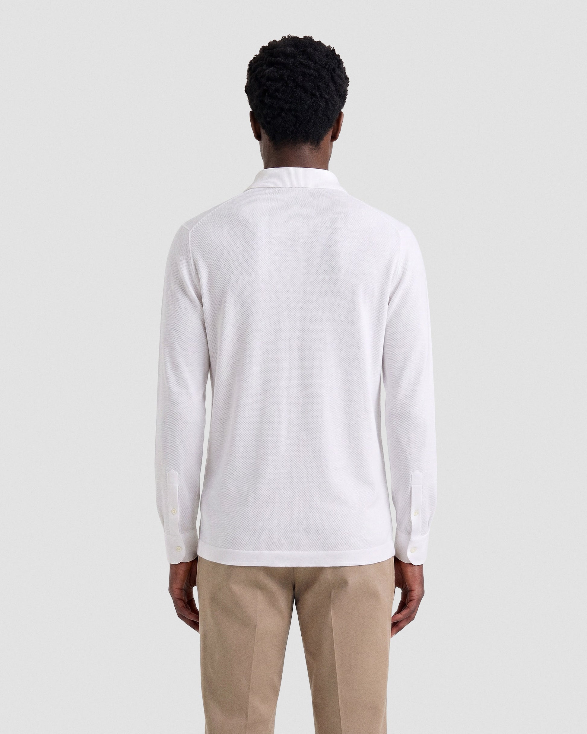 Polo manica lunga Bianco ottico | Filippo De Laurentiis