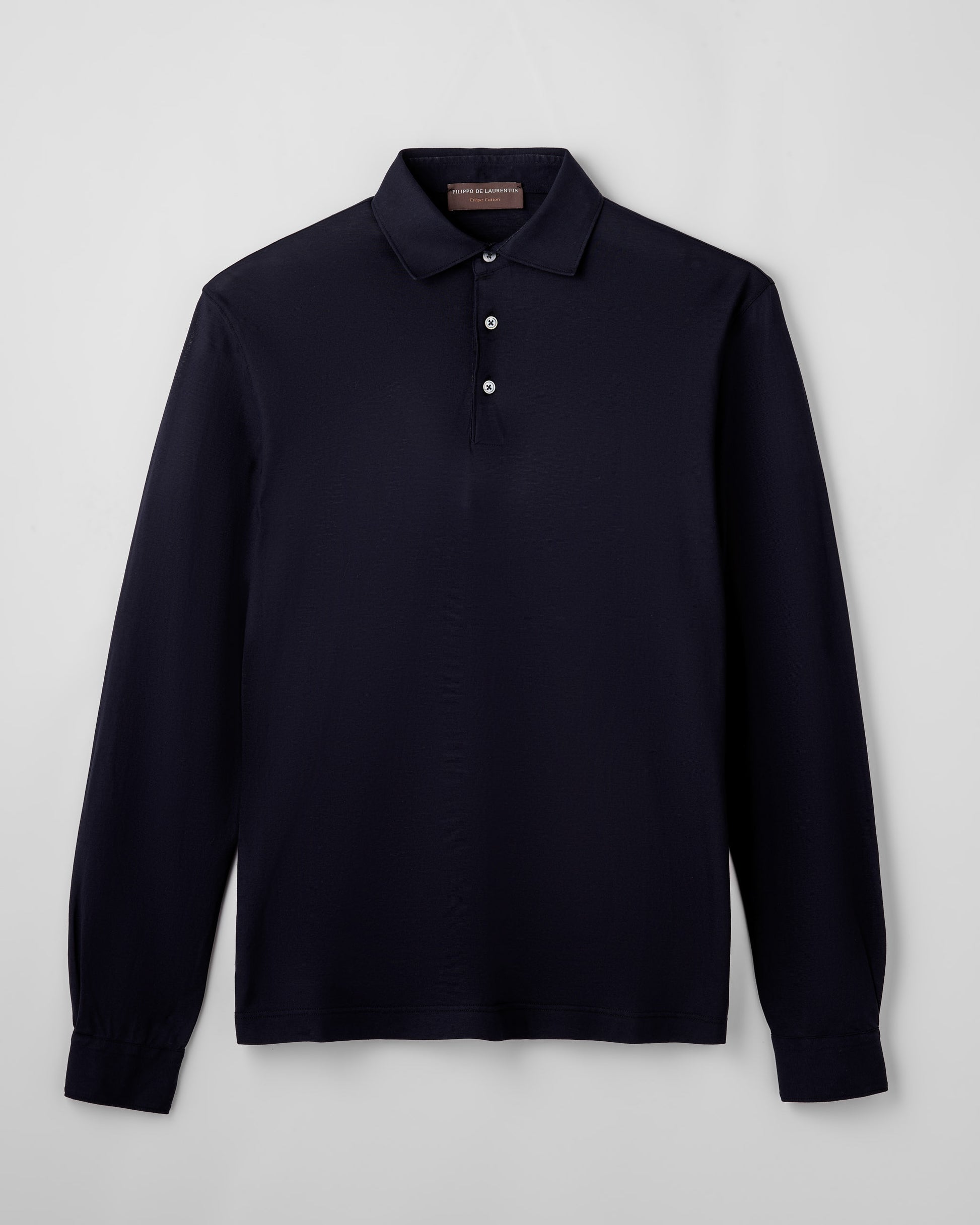 Polo manica lunga Blu navy | Filippo De Laurentiis