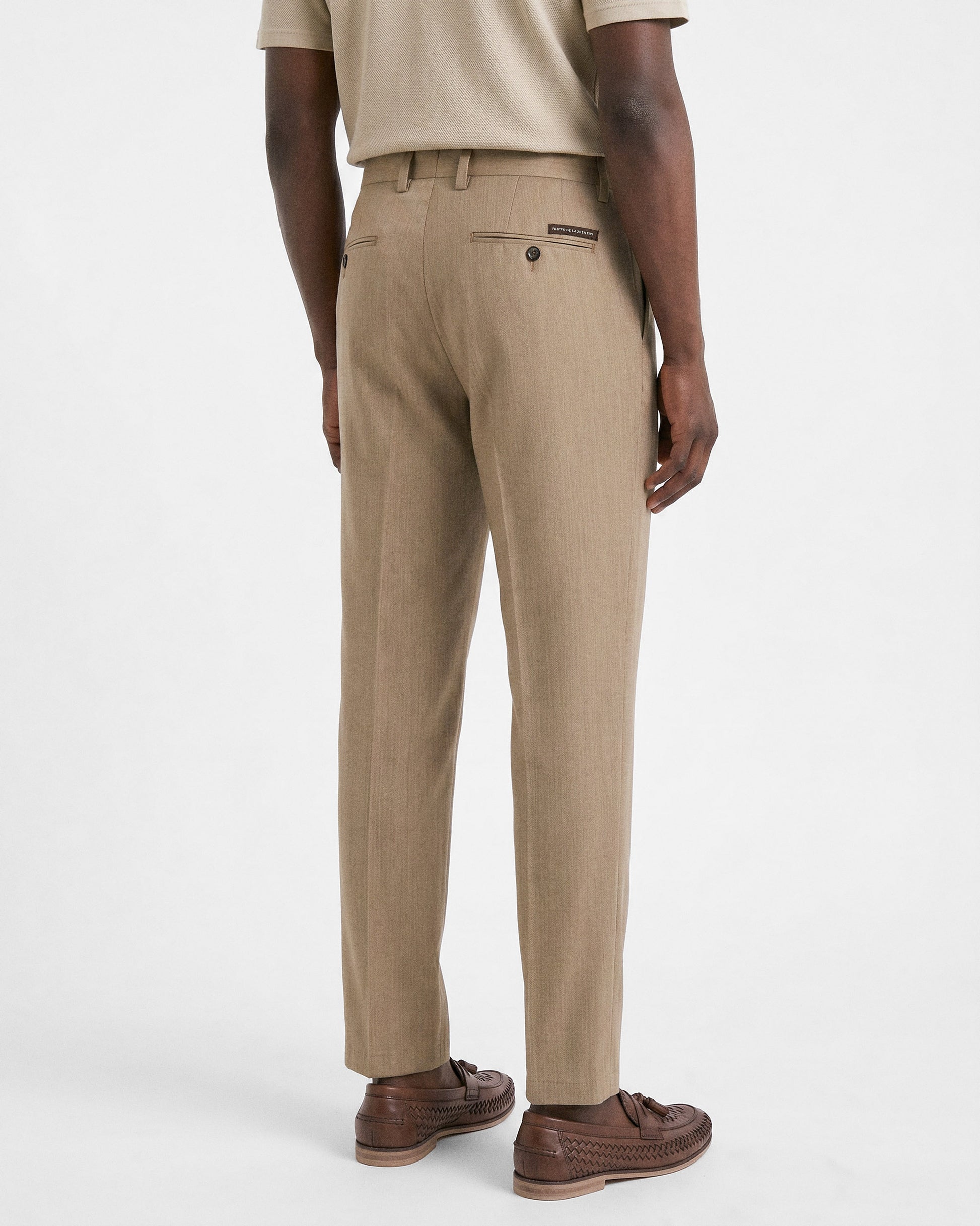 Pantalone classico beige | Filippo De Laurentiis
