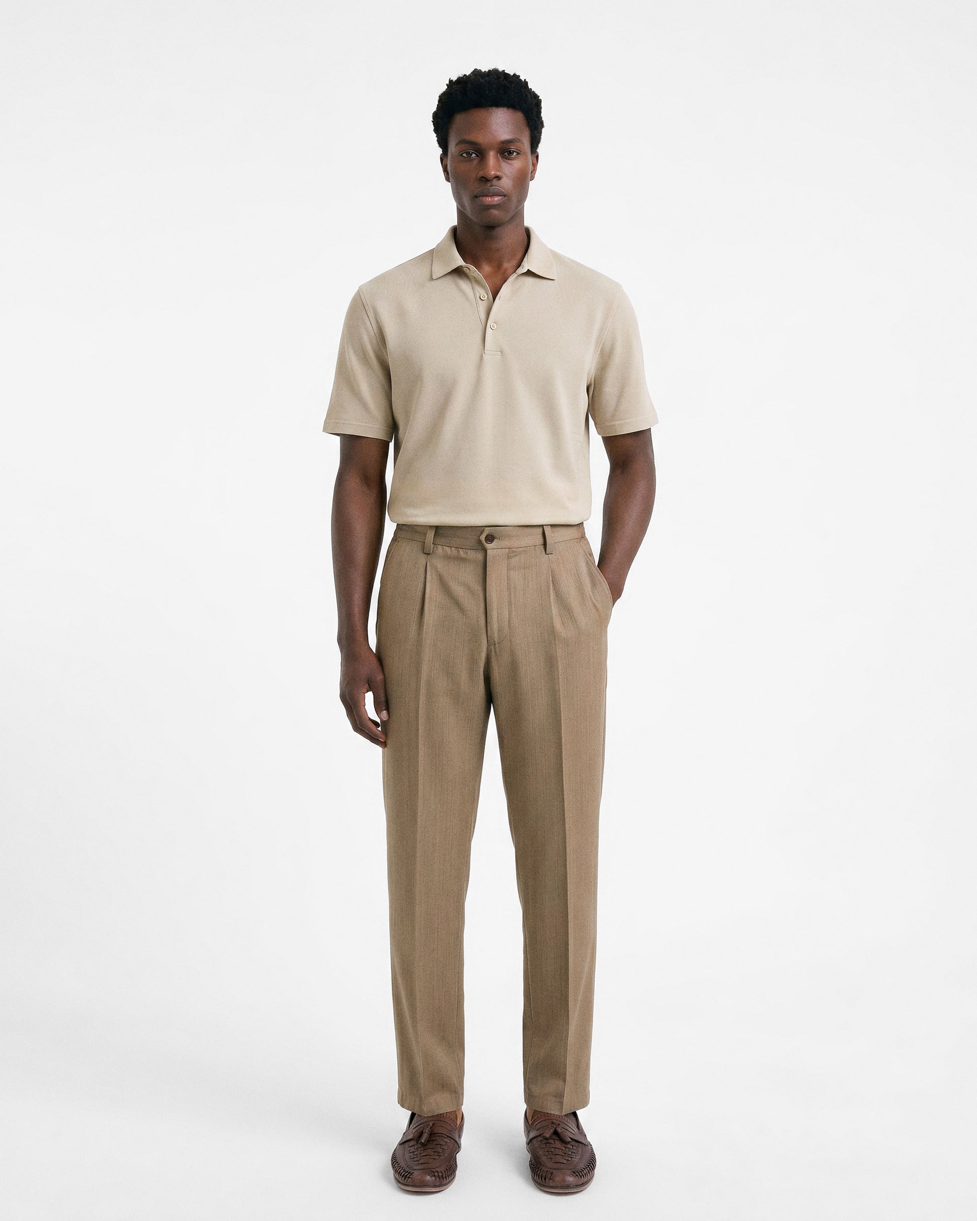 Pantalone classico beige | Filippo De Laurentiis