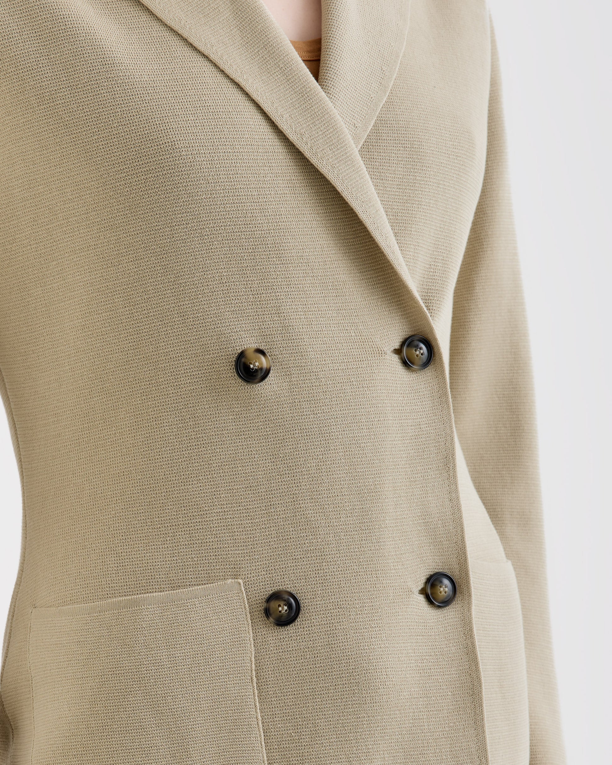 Double breasted blazer SAND | Filippo De Laurentiis