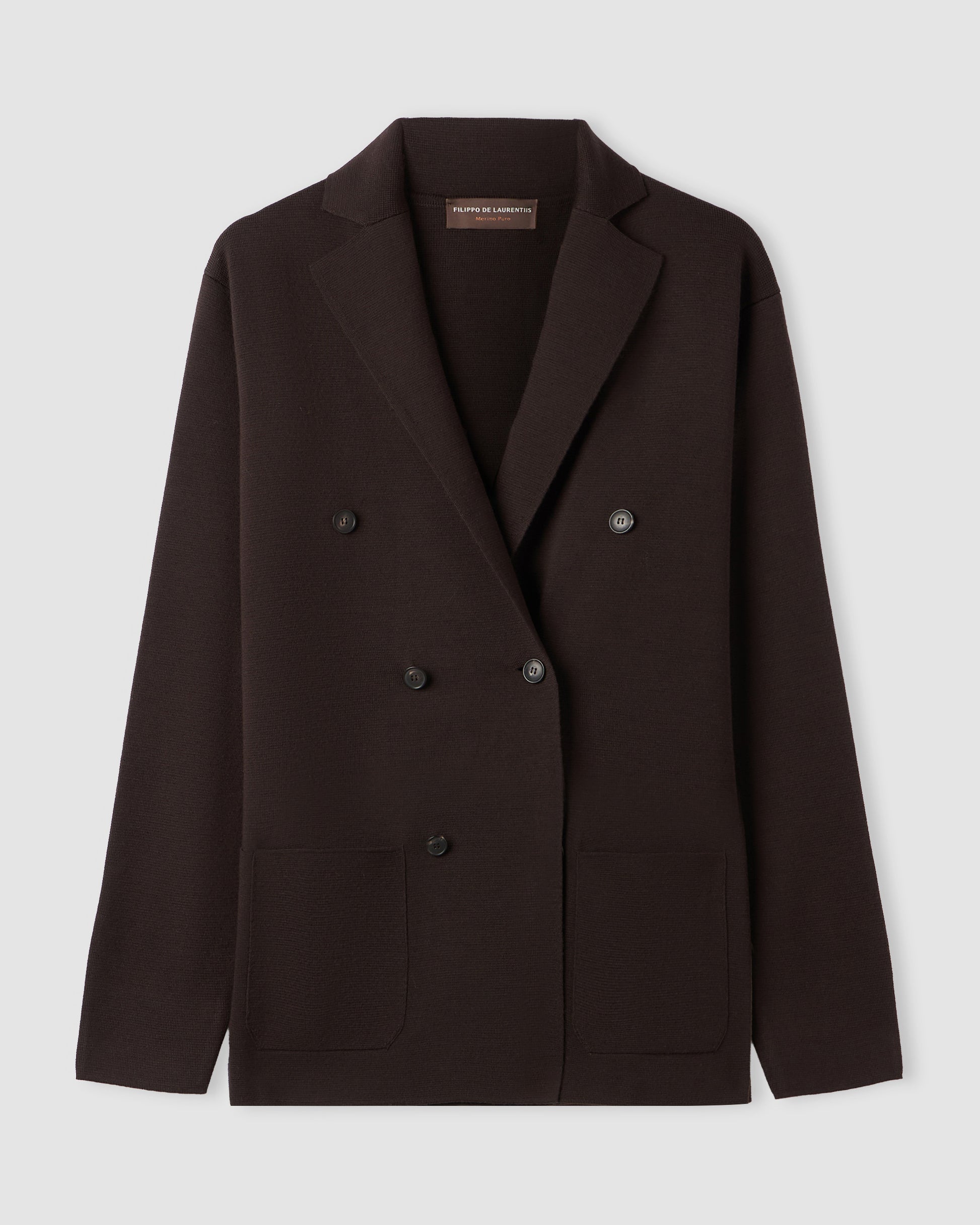 Double breasted blazer BROWN | Filippo De Laurentiis