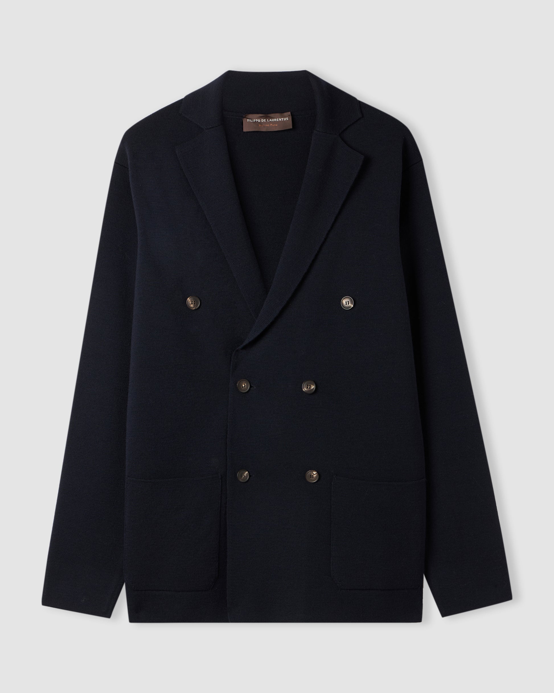 Double breasted blazer NAVY BLUE | Filippo De Laurentiis