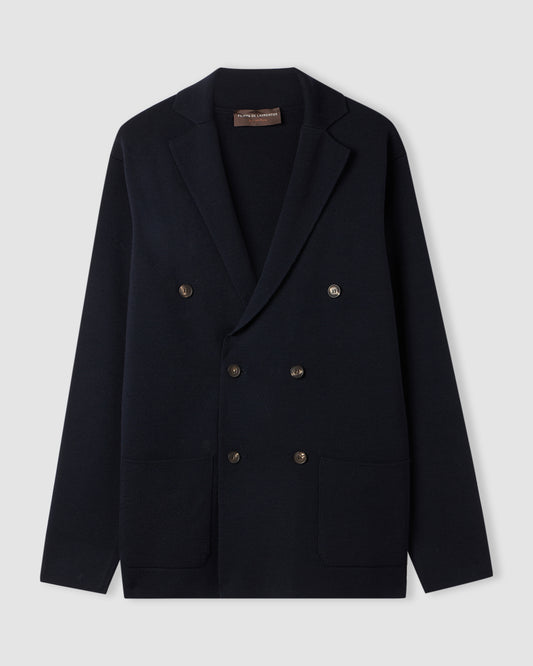 Double breasted blazer NAVY BLUE | Filippo De Laurentiis