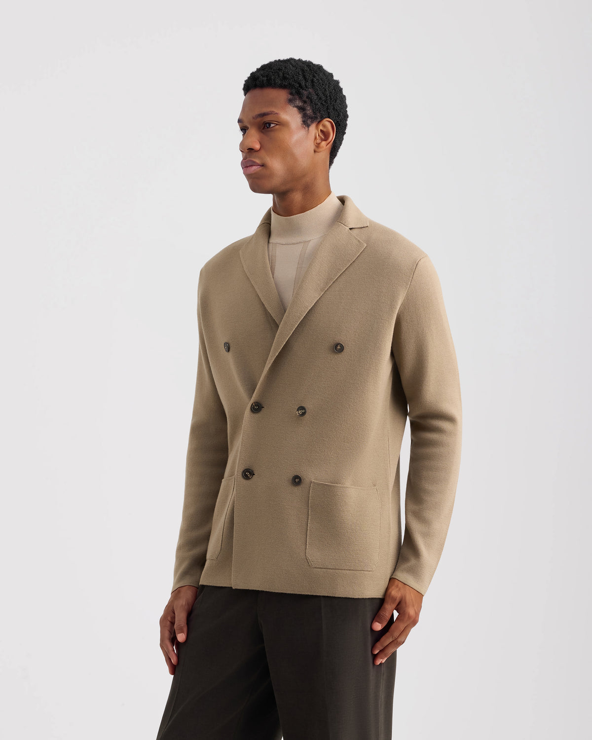 Double breasted blazer Tortora | Filippo De Laurentiis