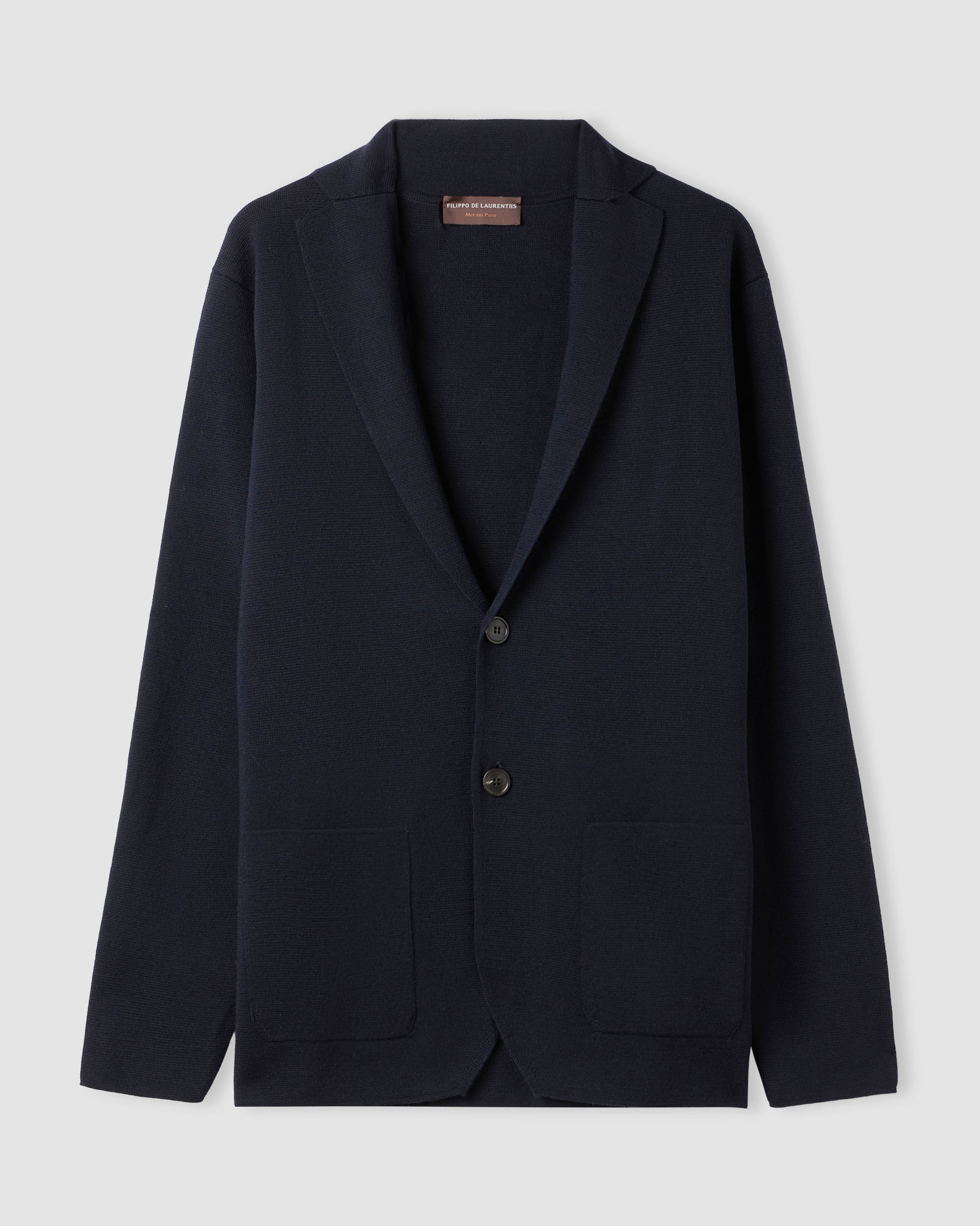 Single breasted blazer NAVY BLUE | Filippo De Laurentiis