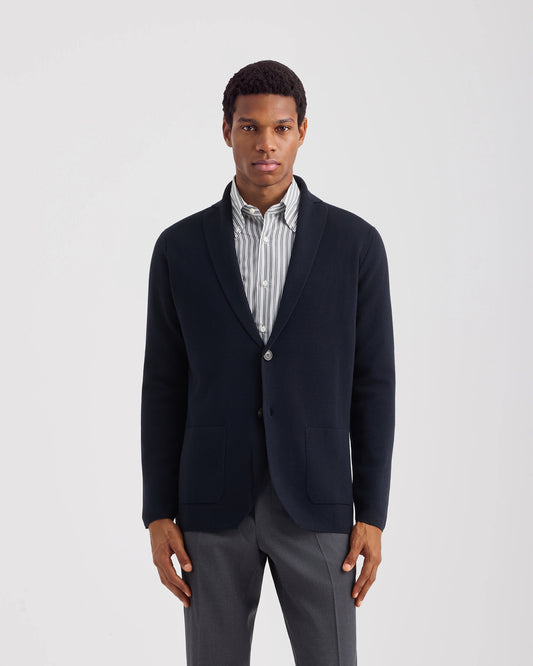 Single breasted blazer NAVY BLUE | Filippo De Laurentiis