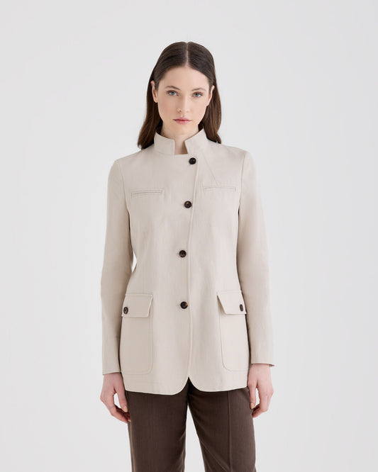 Giacca Sahariana Beige chiaro | Filippo De Laurentiis