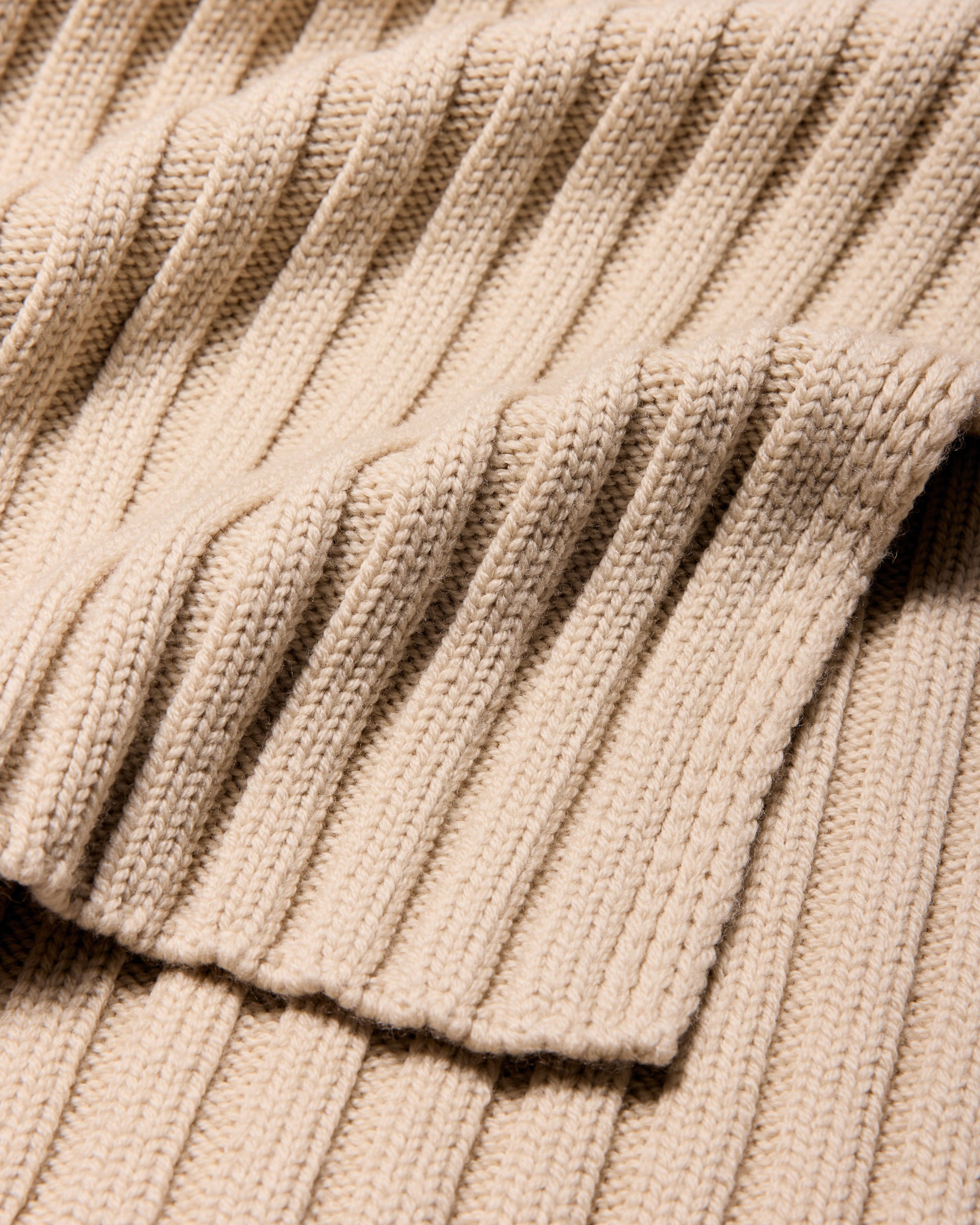 Sciarpa coste merino extrafine in sabbia |5203|