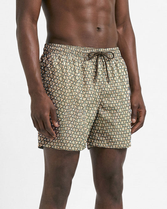 Swim shorts SAND - GREEN | Filippo De Laurentiis