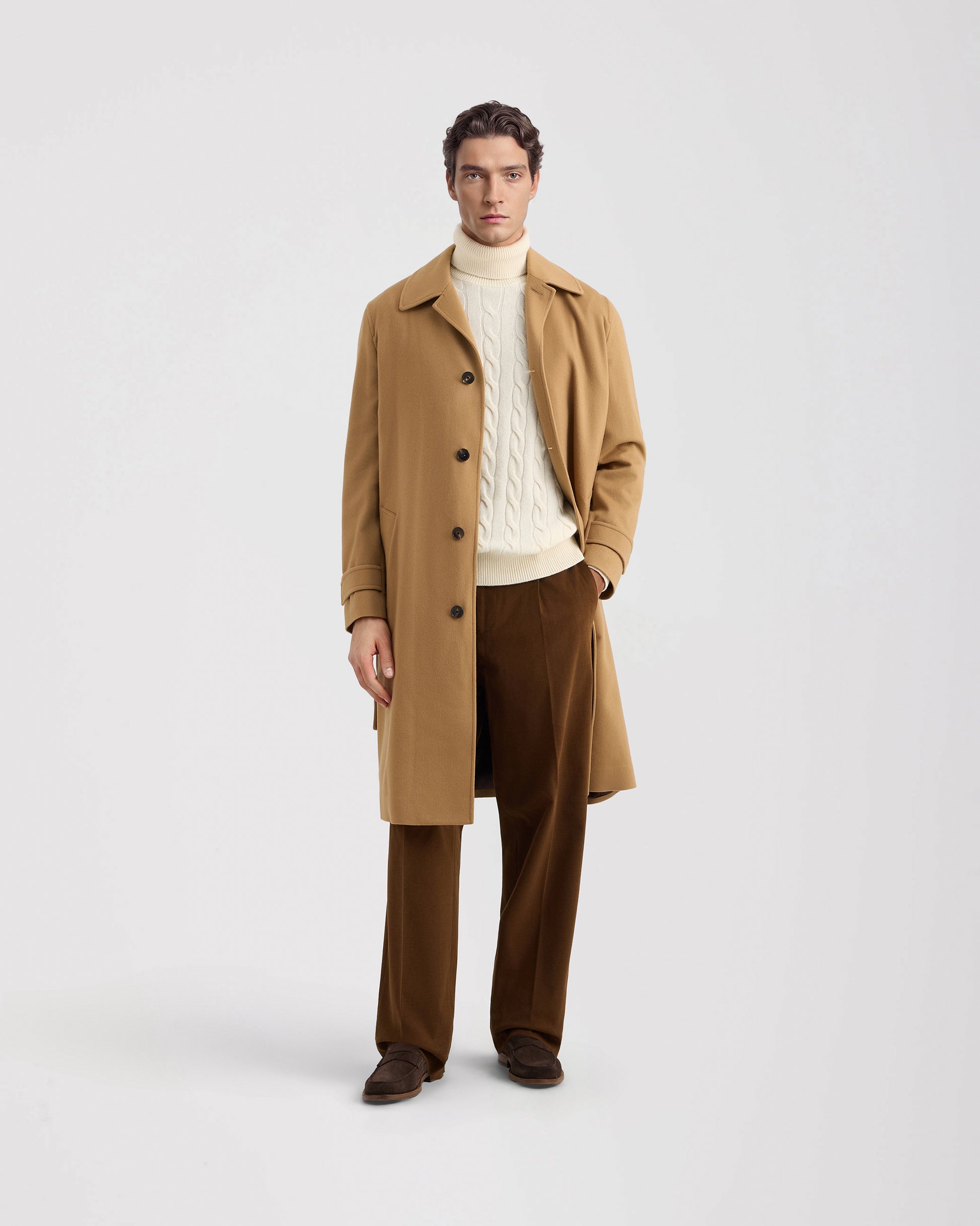 Trench manica lunga Beige | Filippo De Laurentiis