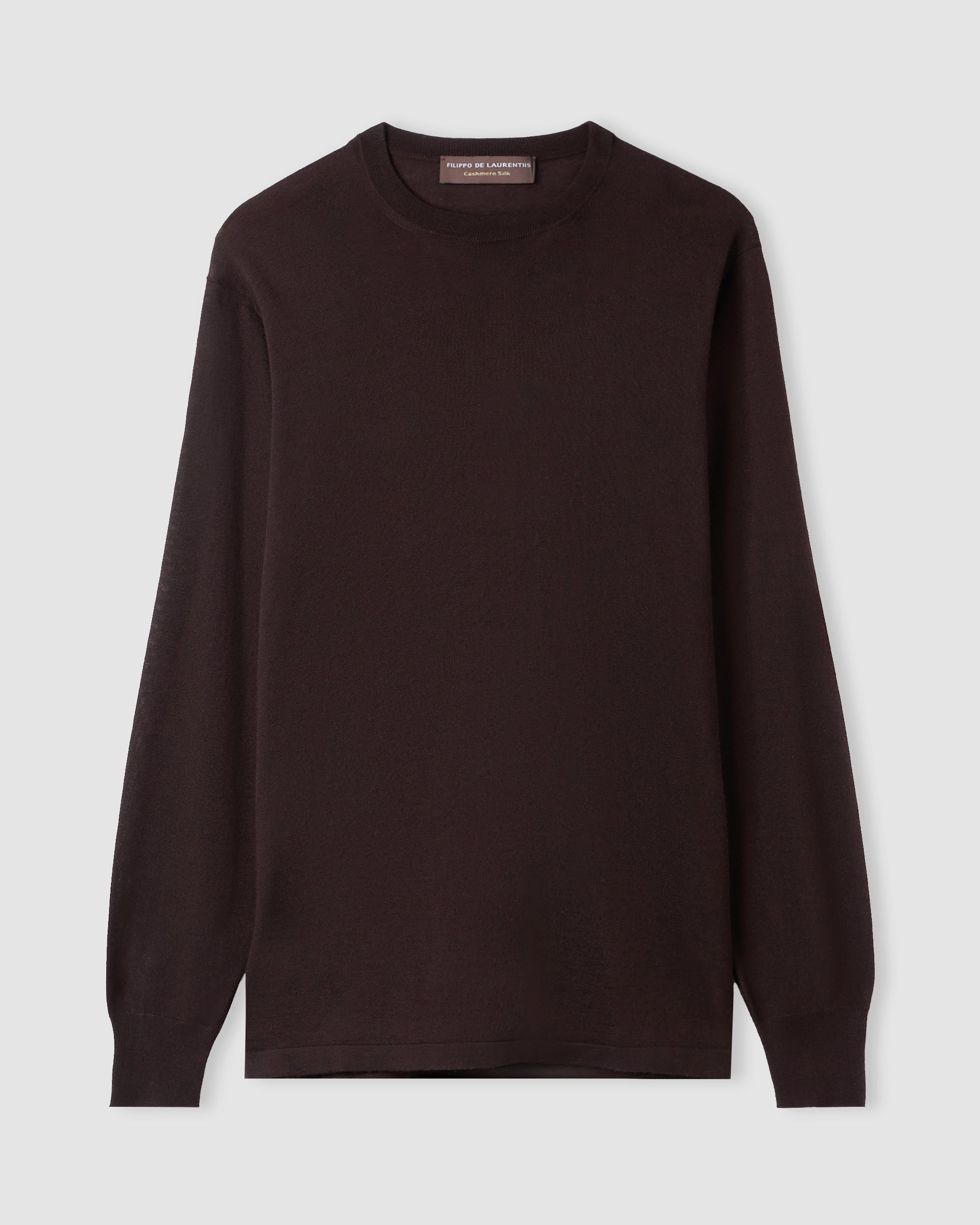 T-shirt manica lunga Marrone | Filippo De Laurentiis