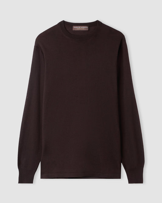 T-shirt manica lunga Marrone | Filippo De Laurentiis