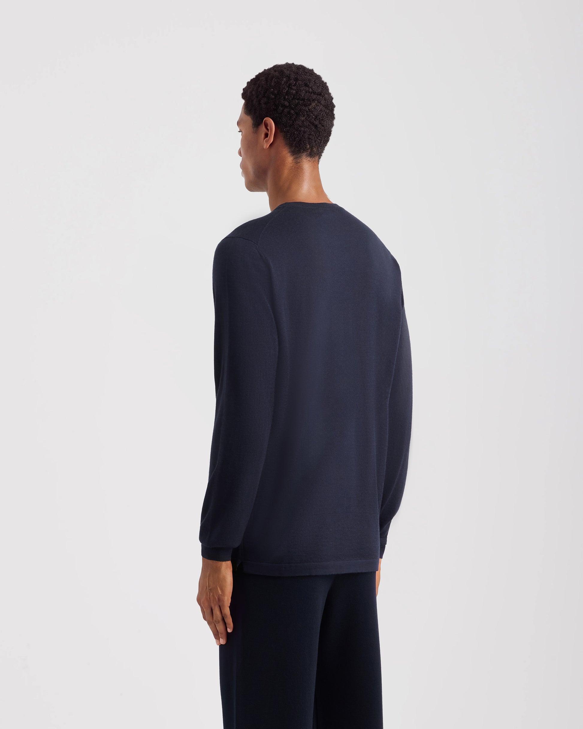 T-shirt manica lunga Blu Navy | Filippo De Laurentiis
