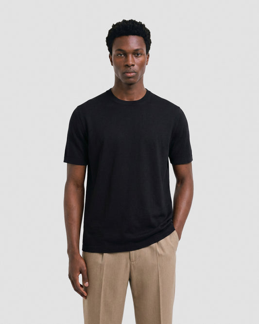 Short sleeve t-shirt BLACK | Filippo De Laurentiis