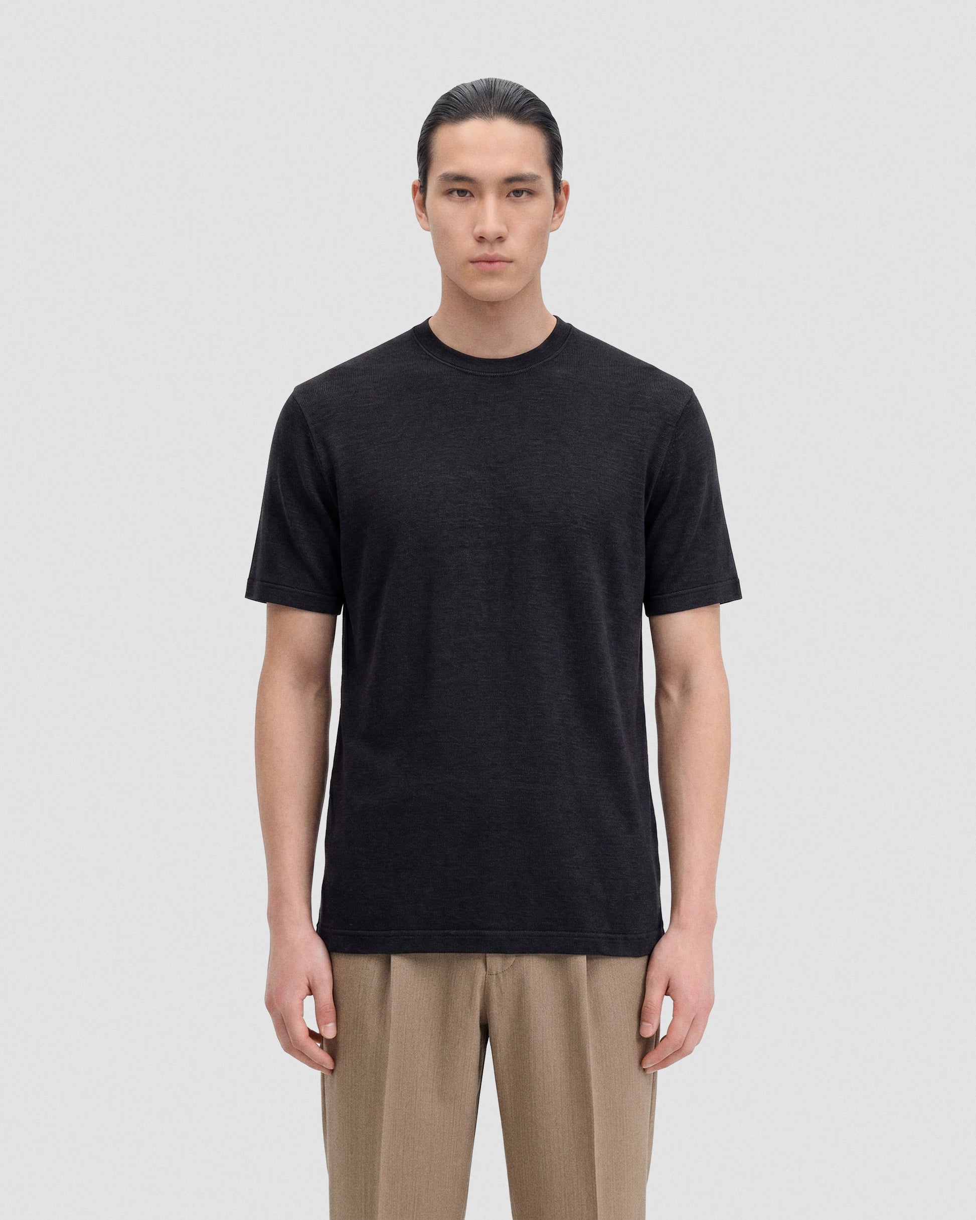 T-shirt lino Blu navy | Filippo De Laurentiis