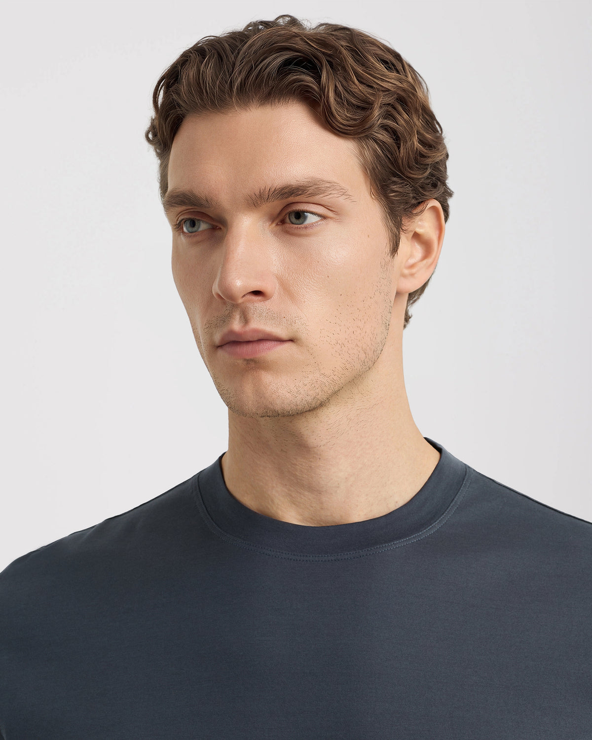 T-shirt Charcoal grey | Filippo De Laurentiis