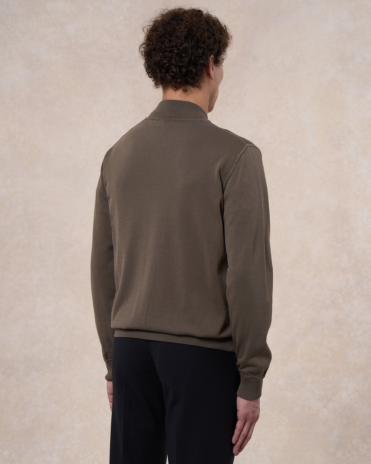 Giacca bomber verde oliva in cotone