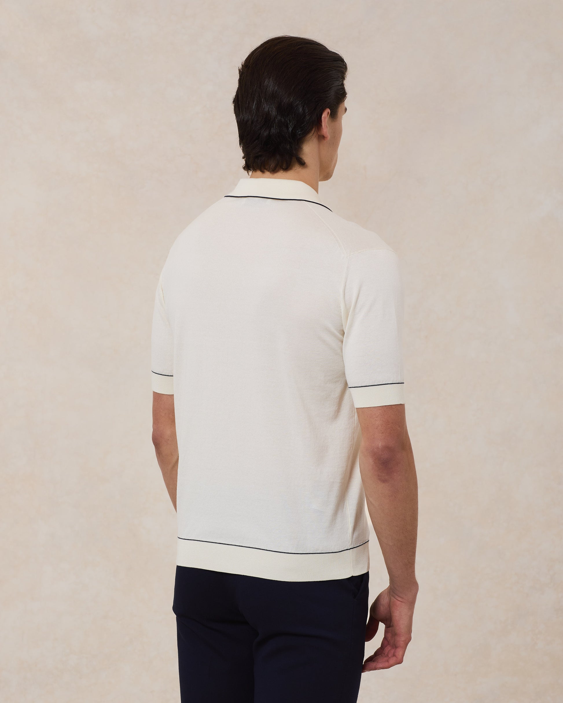 Camicia Cotone Superlight Con Profili In Contrasto