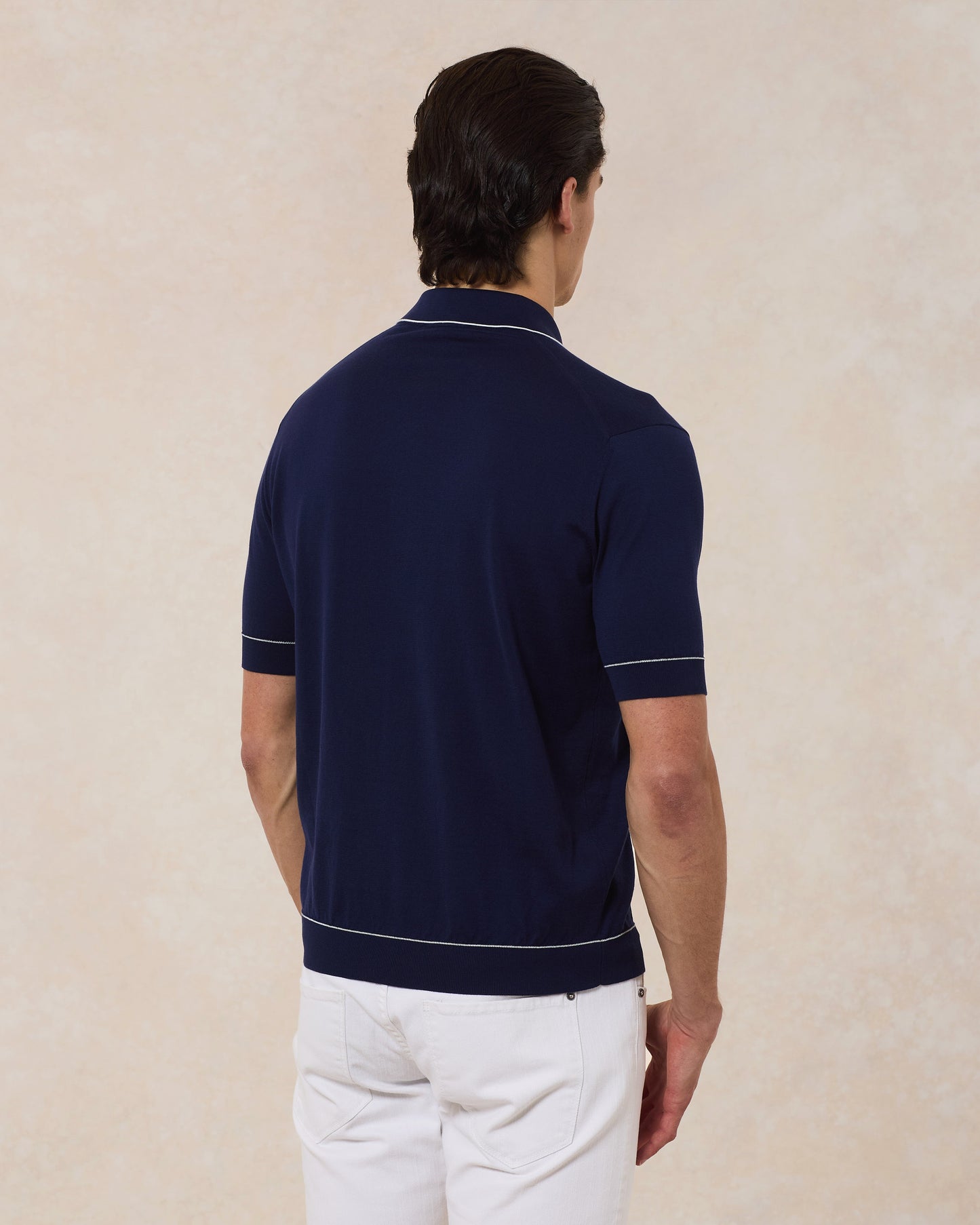 Camicia Cotone Superlight Con Profili In Contrasto