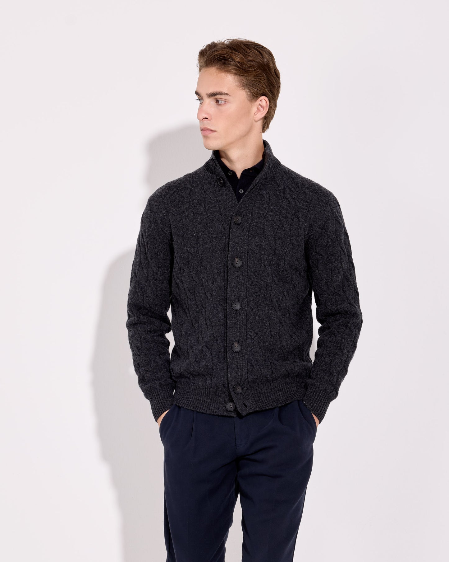 Cardigan a trecce