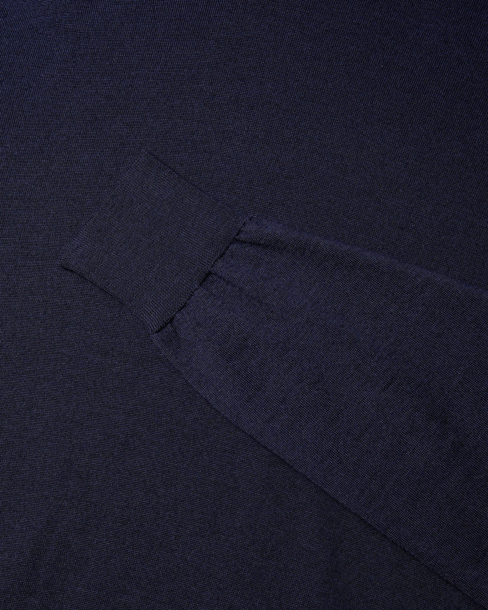 Dolcevita lana seta cashmere blu navy