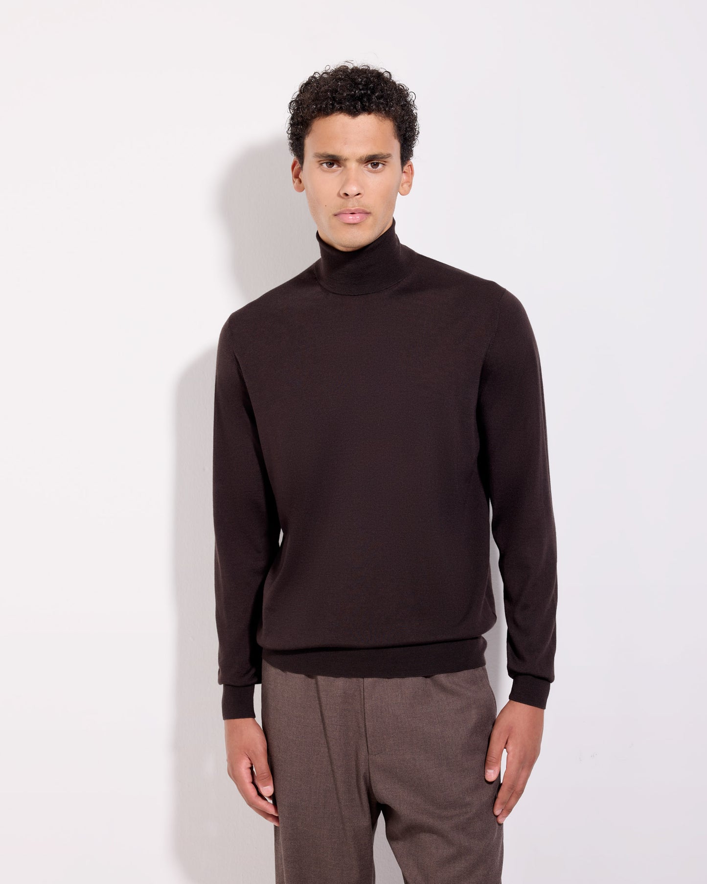 Dolcevita lana seta cashmere caffè