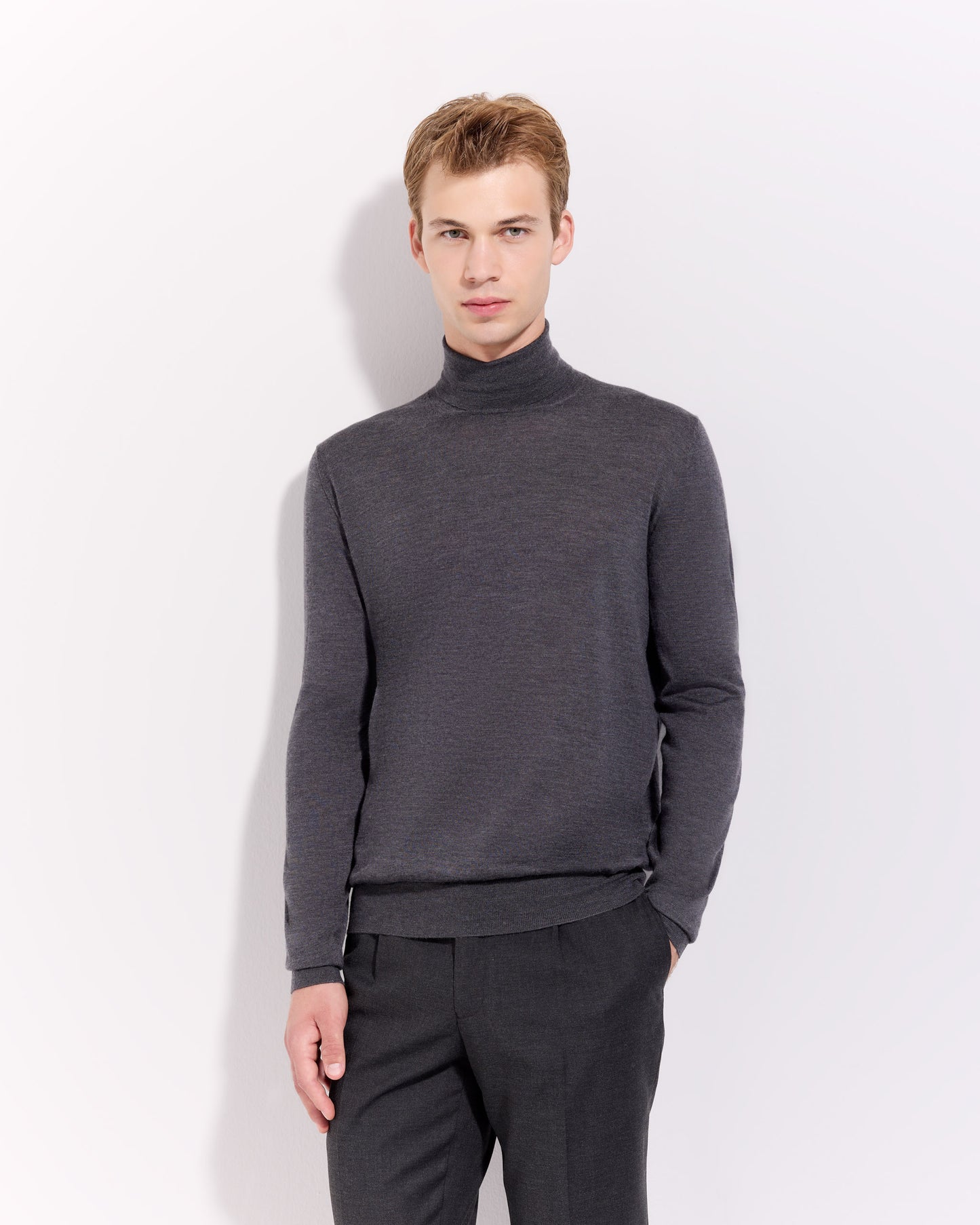 Dolcevita lana seta cashmere grafite
