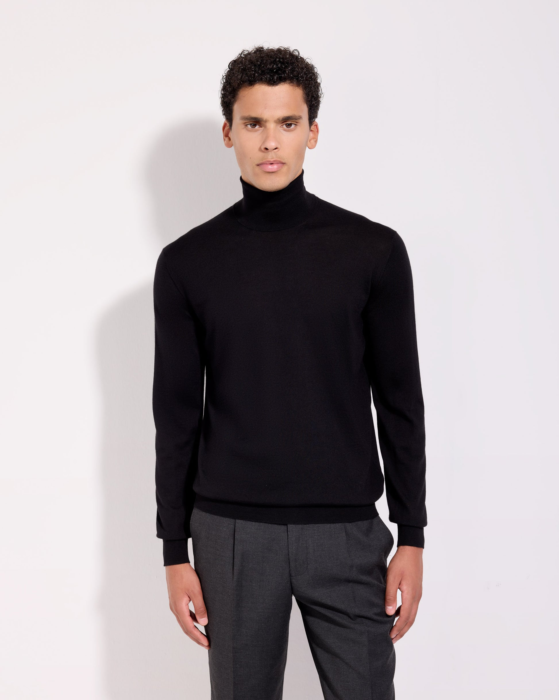 Dolcevita lana seta cashmere nero