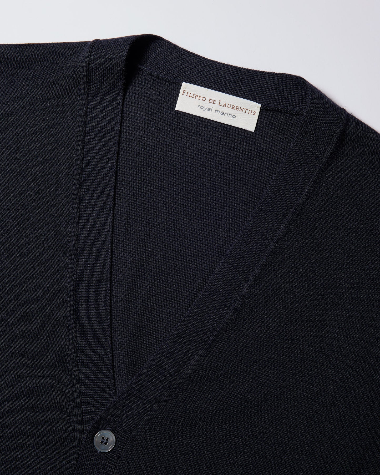 Gilet con bottoni royal merino blu navy