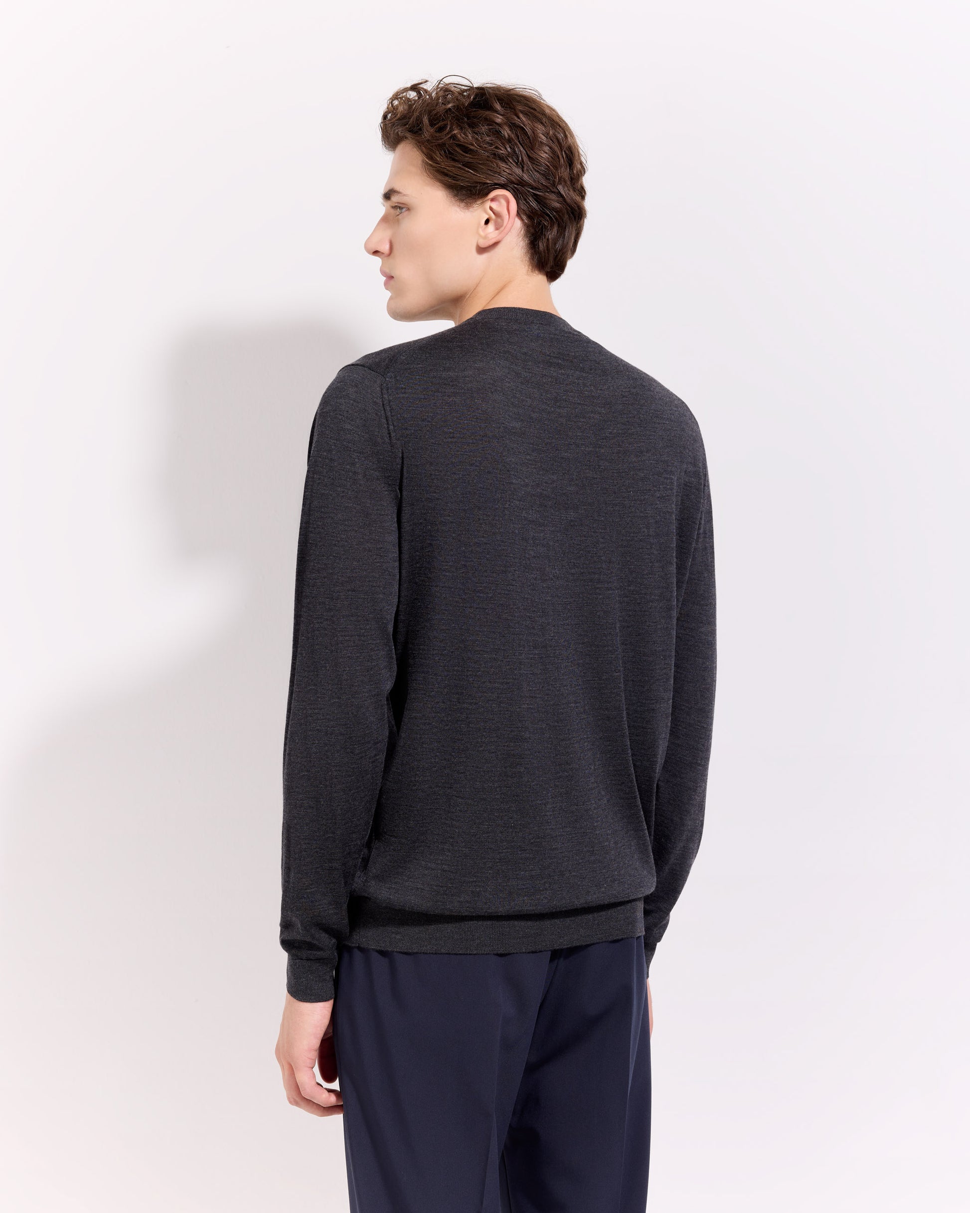 Girocollo 180s merino antracite